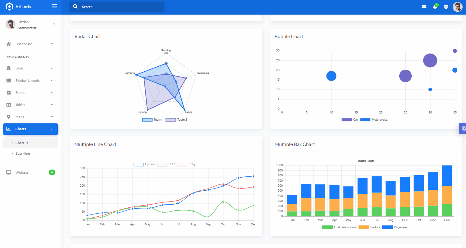 Flask Dashboard Atlantis - Open-Source Admin Dashboard.