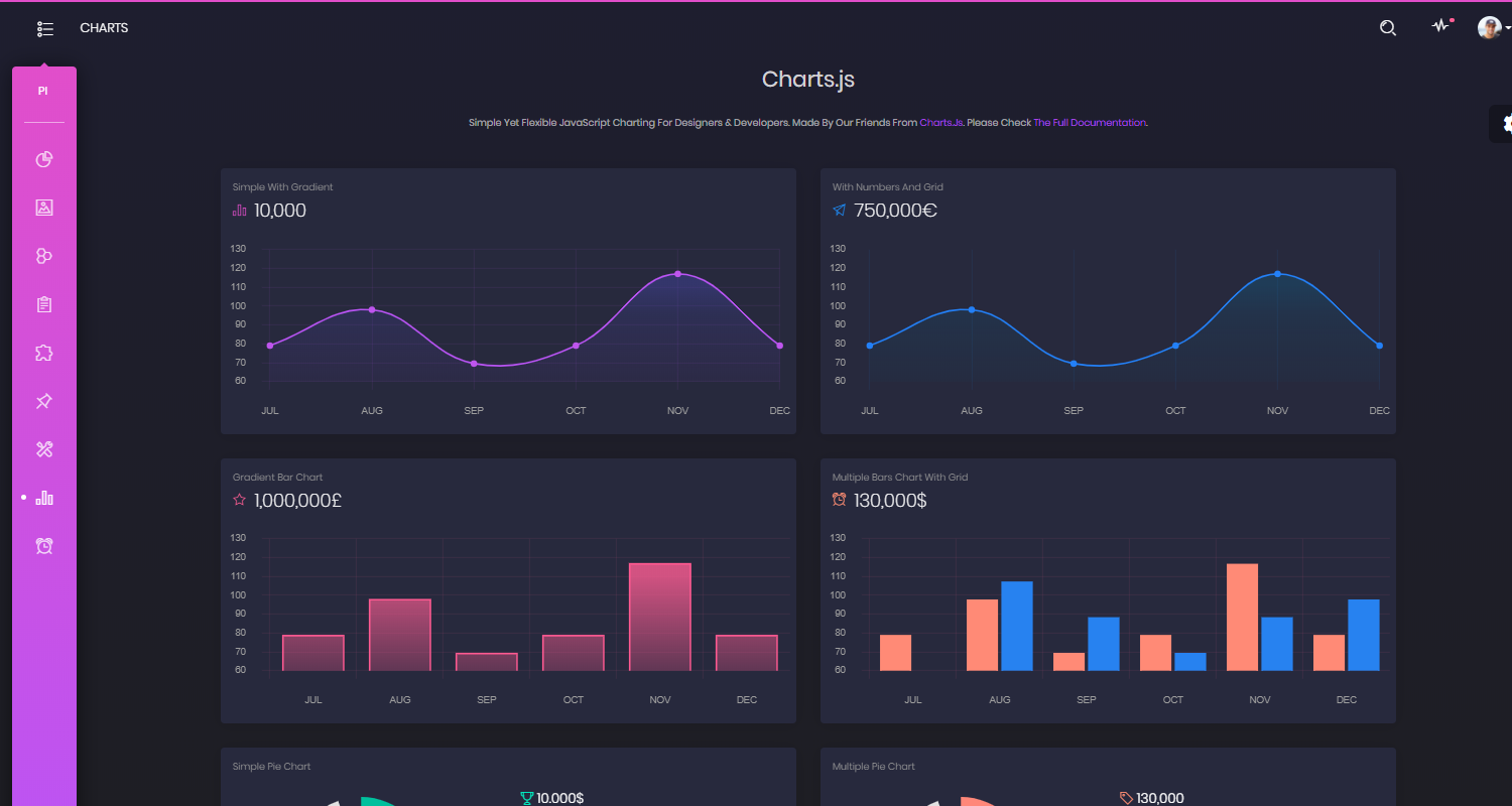 Flask Dashboard Black Pro - App Screen.