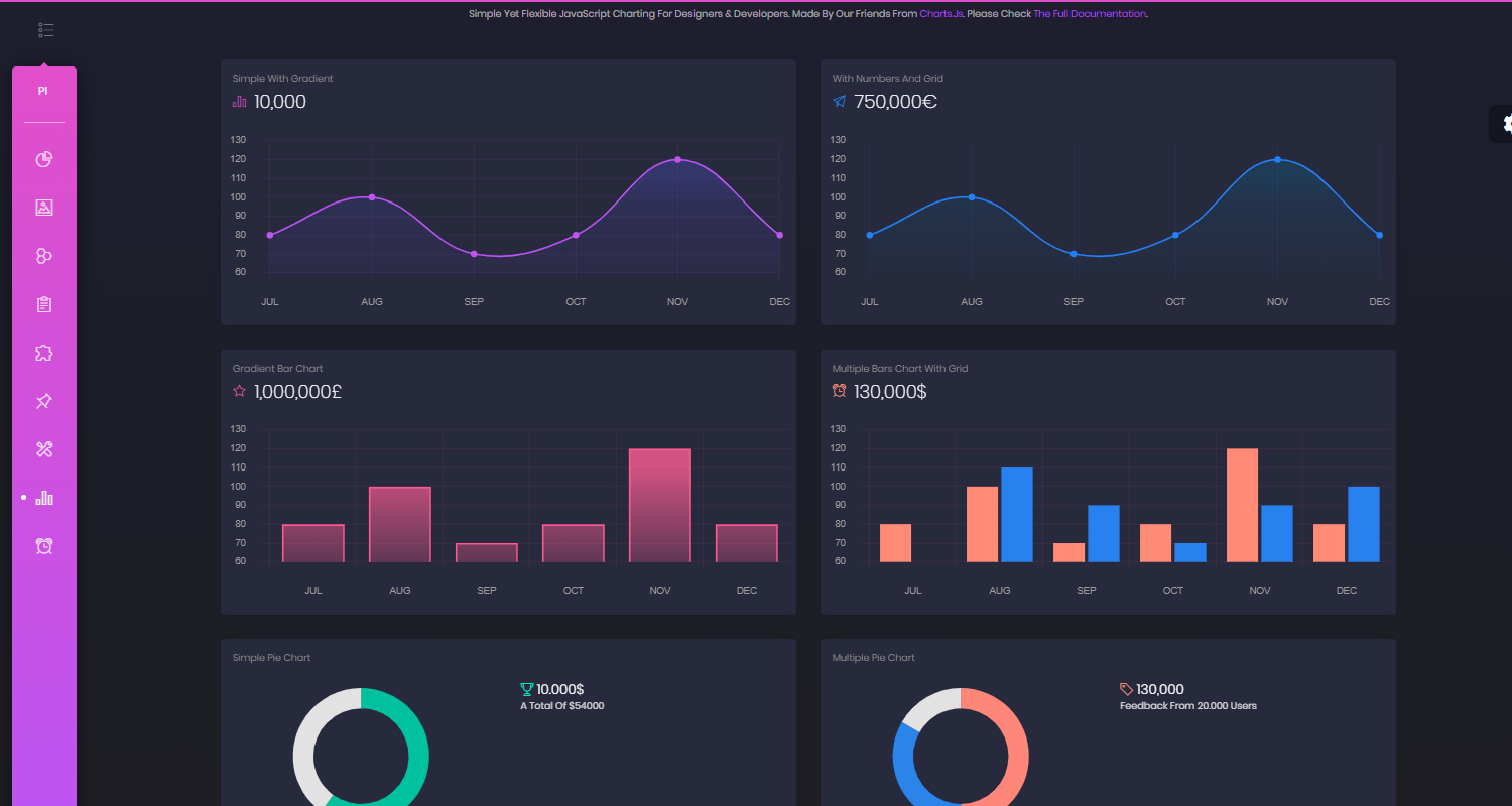 Flask Dashboard Black Pro - App Screen.