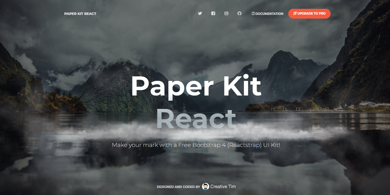 Paper Kit React - Open-source react template.