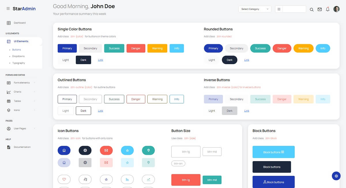 Star Admin - Bootstrap 5 Elements.
