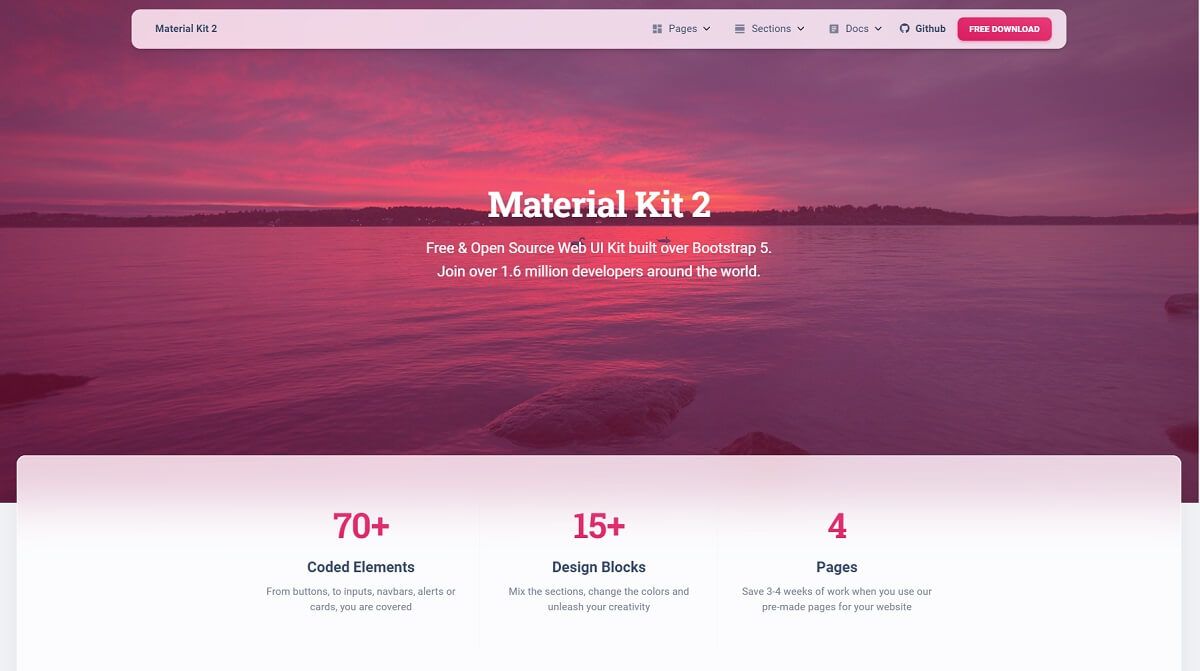 Material Dashboard 2 - Open-source BS5 UI Kit