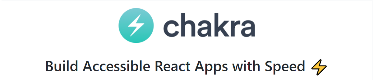 Chakra UI, a super-popular library components for react - the official banner. 