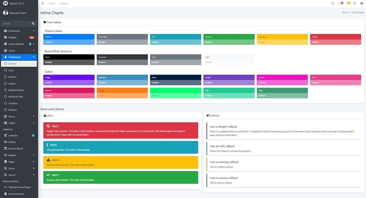 AdminLTE - UI Elements.