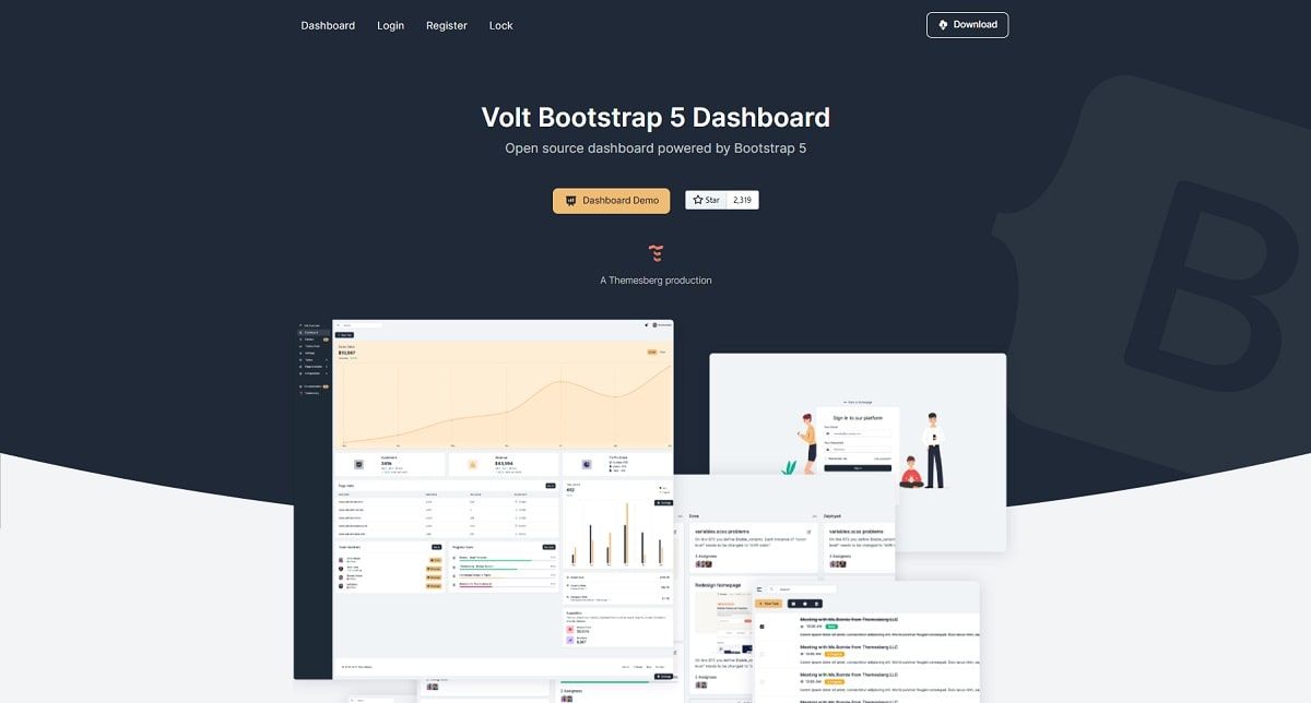 Volt Bootstrap 5 OpenSource Starters