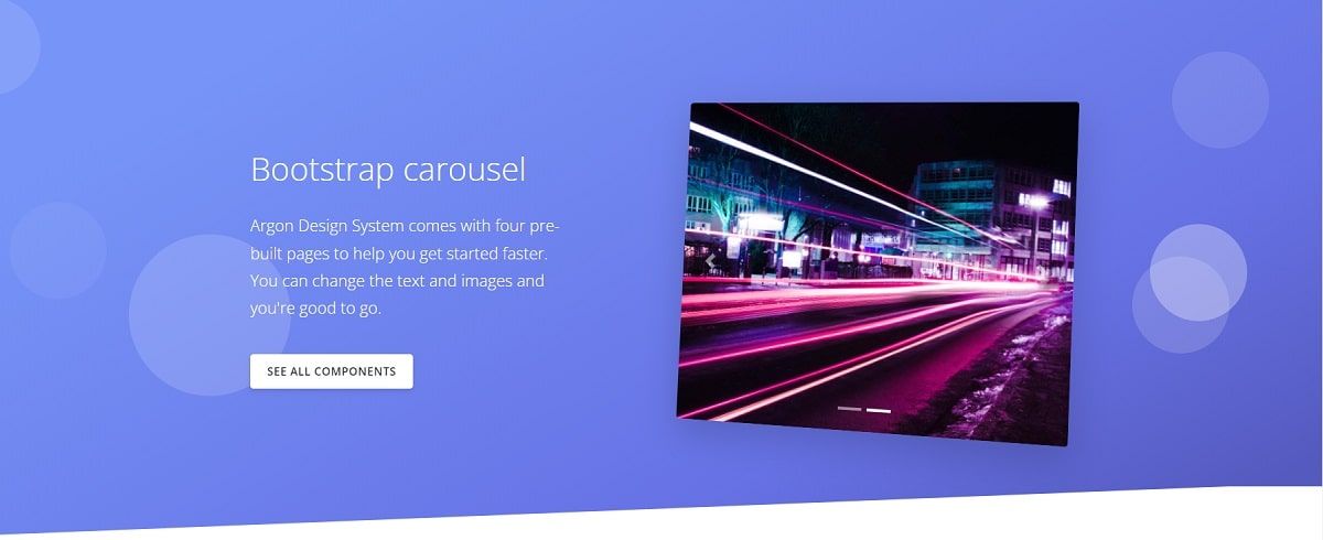 Angular Argon Design (Open-Source) - Image Carousel Component