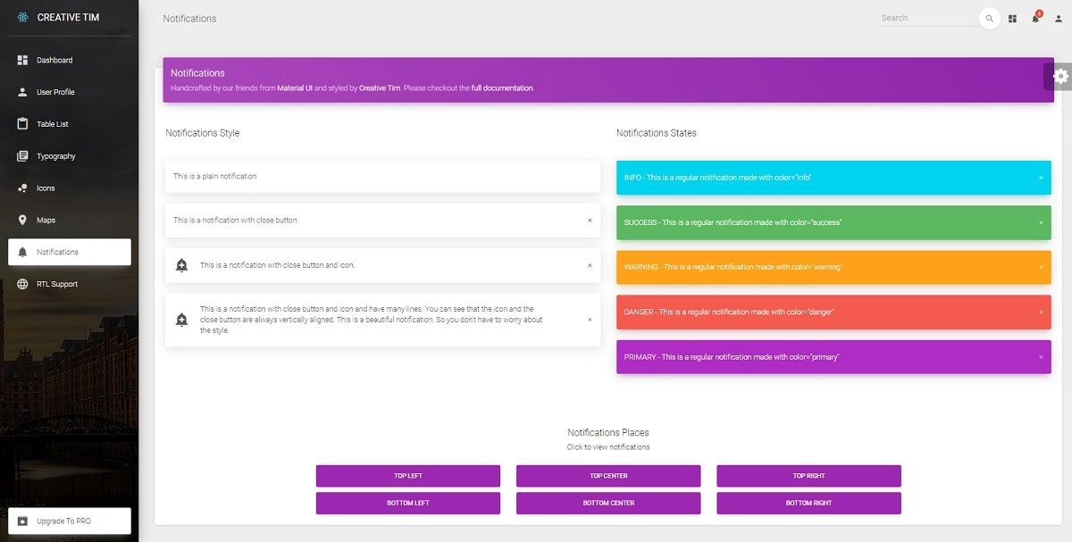 Open-Source MUI Template NextJS - Alerts Page