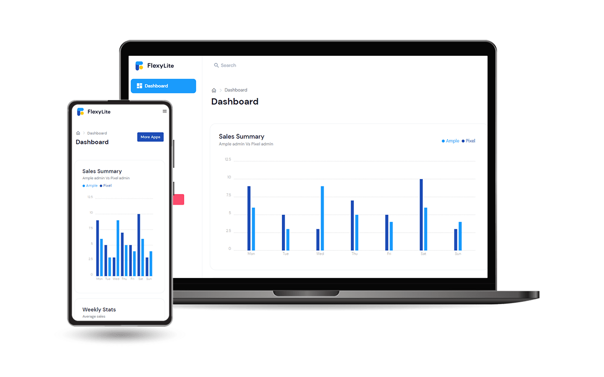 Flexy Admin Lite - Mobile View (free product)