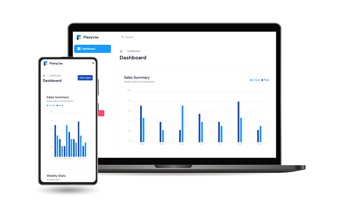 Flexy Dashboard Lite - Bootstrap design integrated into AppSeed
