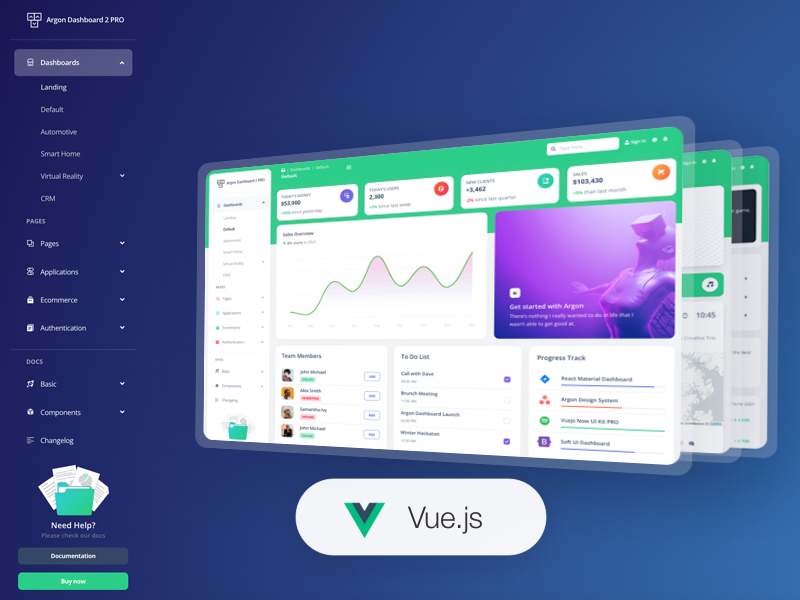 Vue Argon Dashboard - PRO Version