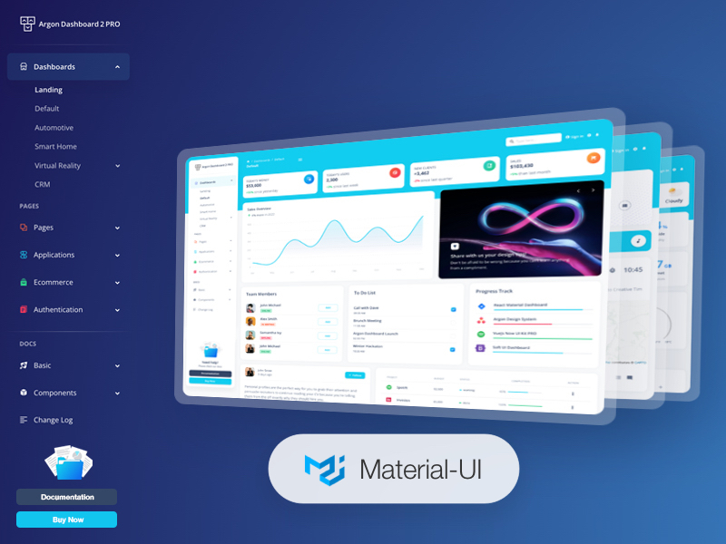 Argon Dashboard MUI - Premium React Template