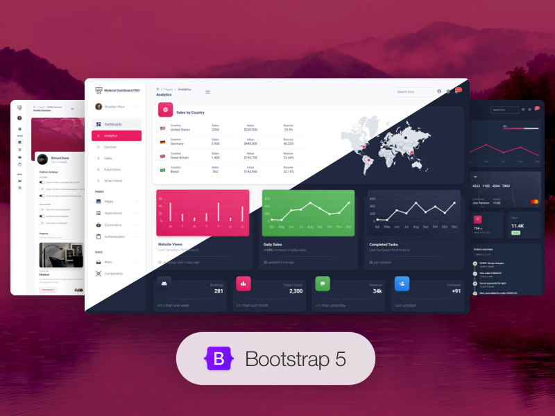 Material Dashboard 2 PRO - Premium Template