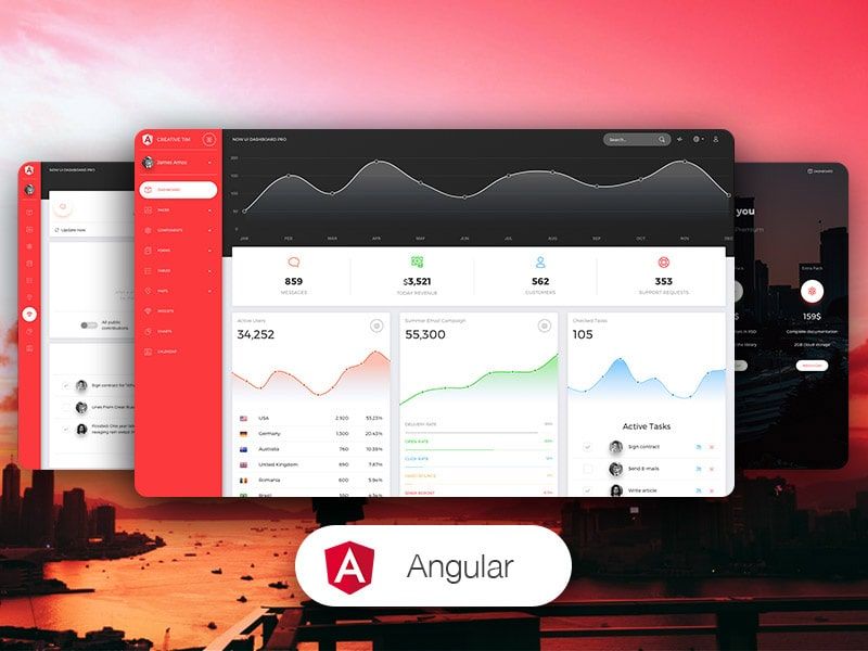 Now UI Dashboard - Thumb Image (premium Angular Template)