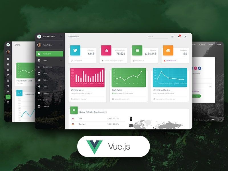 Vue Material Dashboard - Premium Version