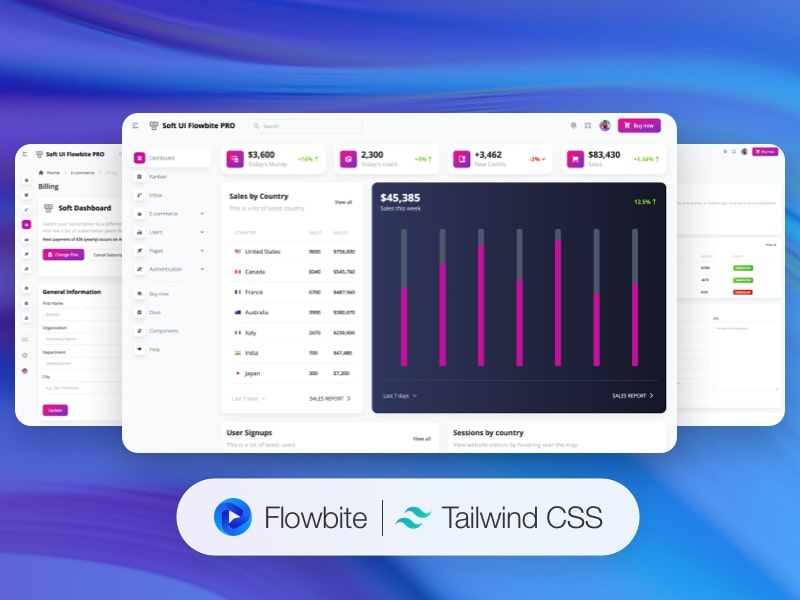 Soft UI Flowbite - Premium Tailwind Starter