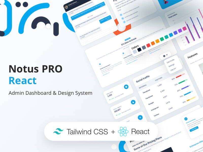 Notus PRO React - Premium Tailwind Starter