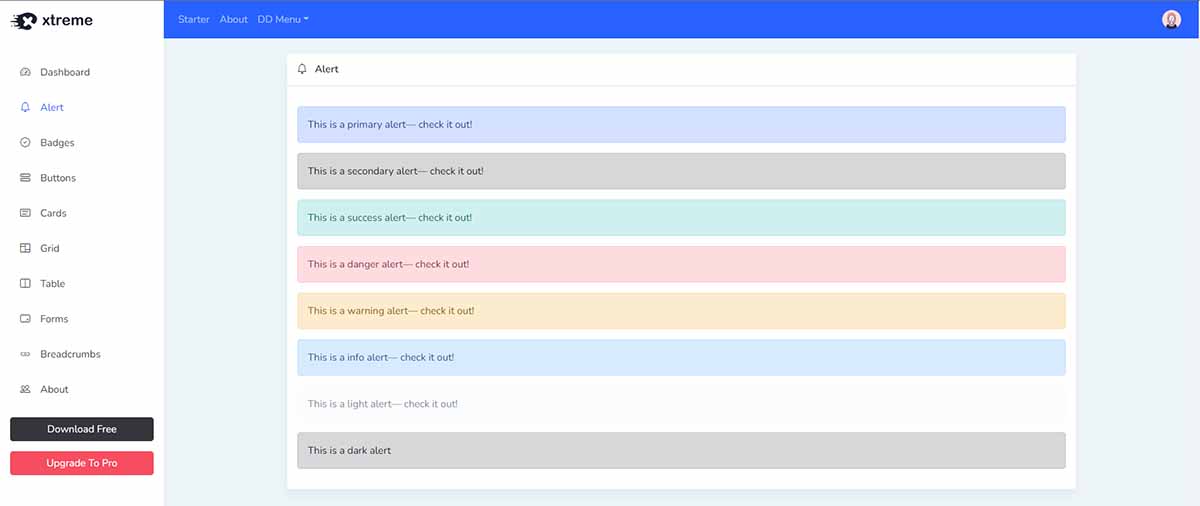 Xtreme Next JS - UI Alerts (Open-Source Template)