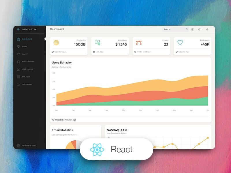 Paper Dashboard - Free React v18 Template