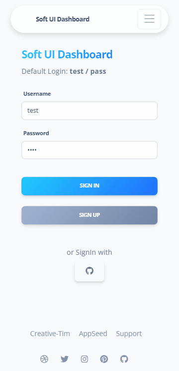Soft Dashboard - Dark-Mode Sign In (Flask Starter) 