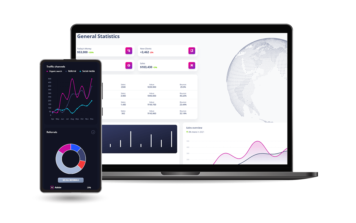 Django & Tailwind - Soft Dashboard Design