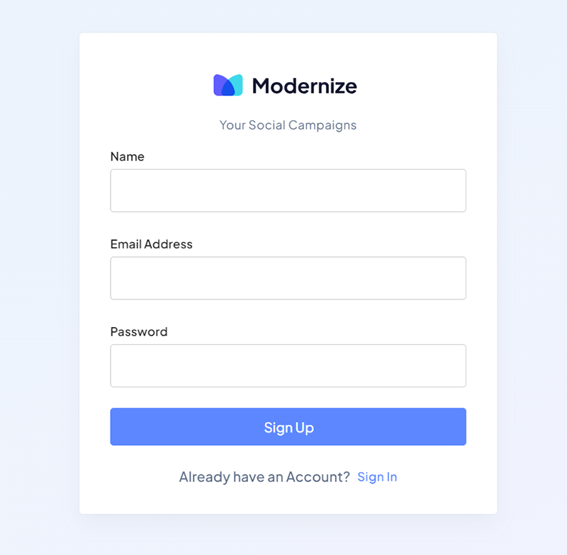 Modernize Free Vuetify - SignIN Page, crafted by AdminMart