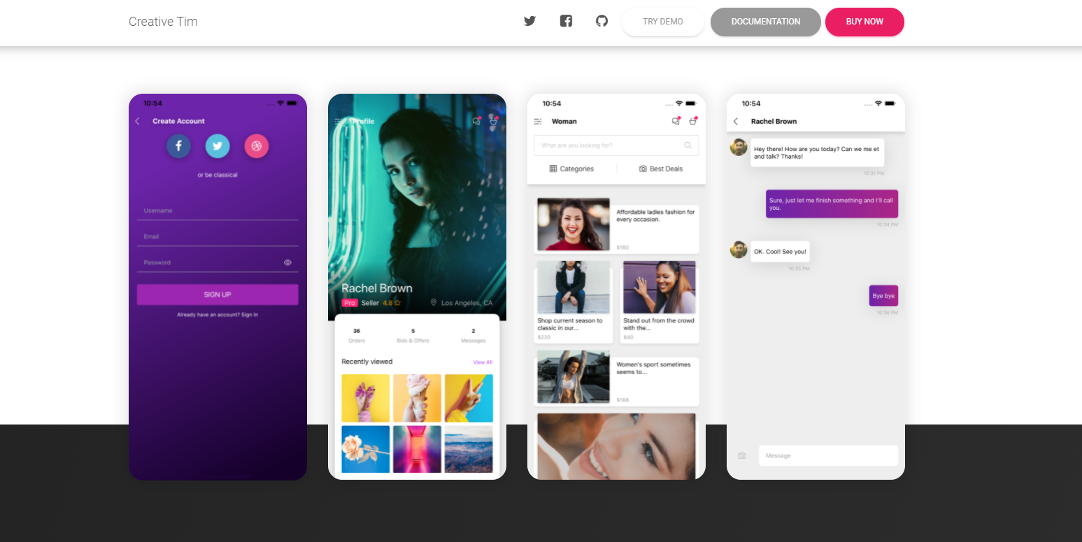 React Templates - Curated list with FREE projects