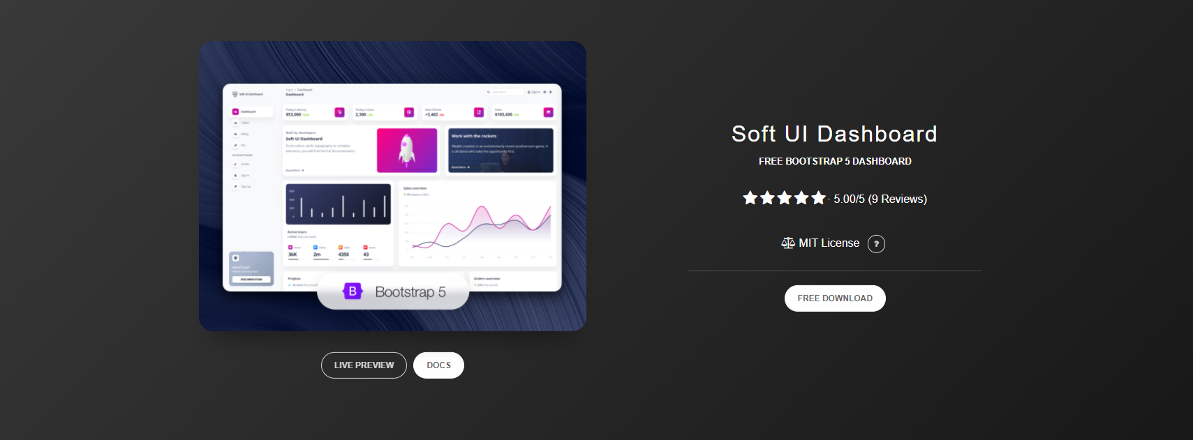 Soft UI Dashboard - Free Bootstrap 5 Template