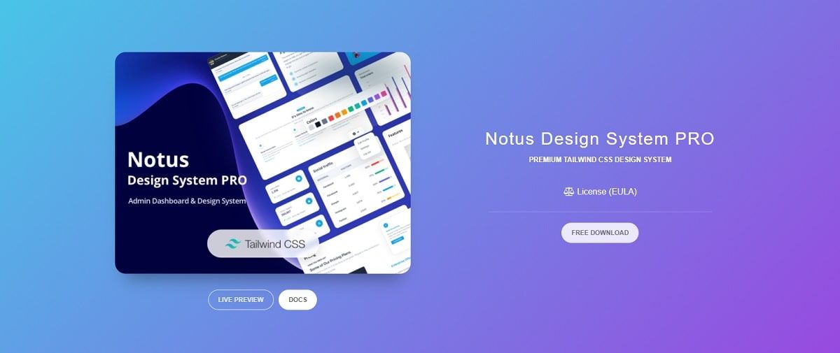 Notus PRO - Premium Design System crafted on top of Tailwind.