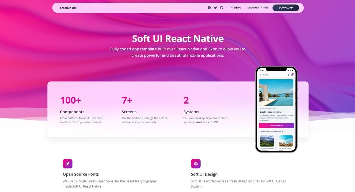 Soft UI Design - Beautiful React Native Starter