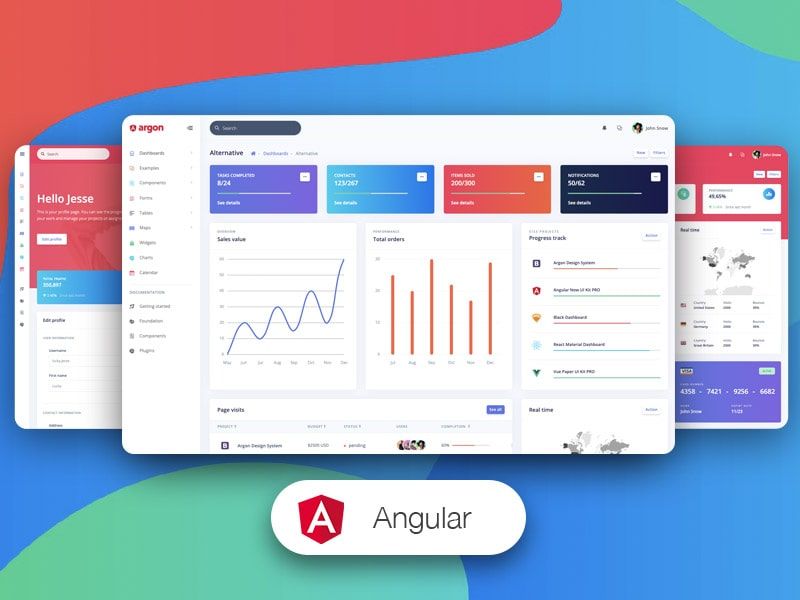 Argon Dashboard Pro Angular - Premium Template from Creative-Tim