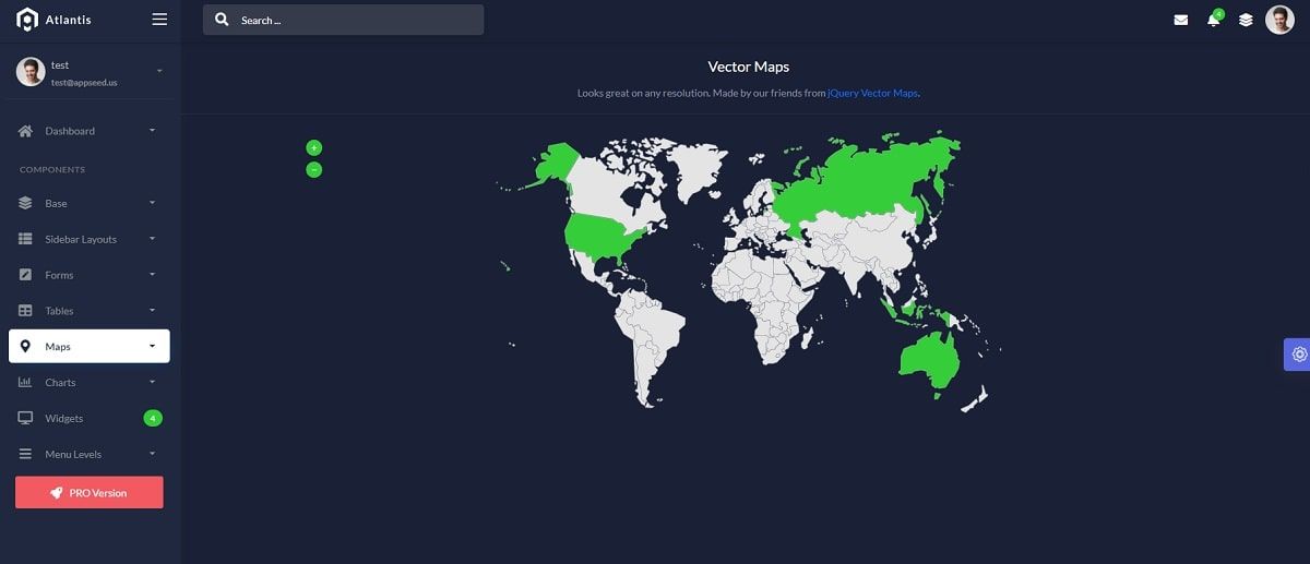 Django Atlantis Dark - Open-Source Template by AppSeed.