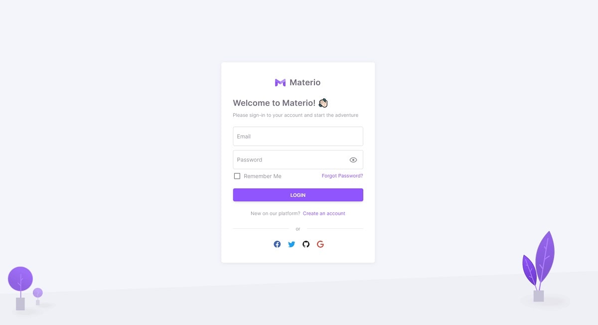 Materio - Open-Source Vuejs Laravel Admin Template.