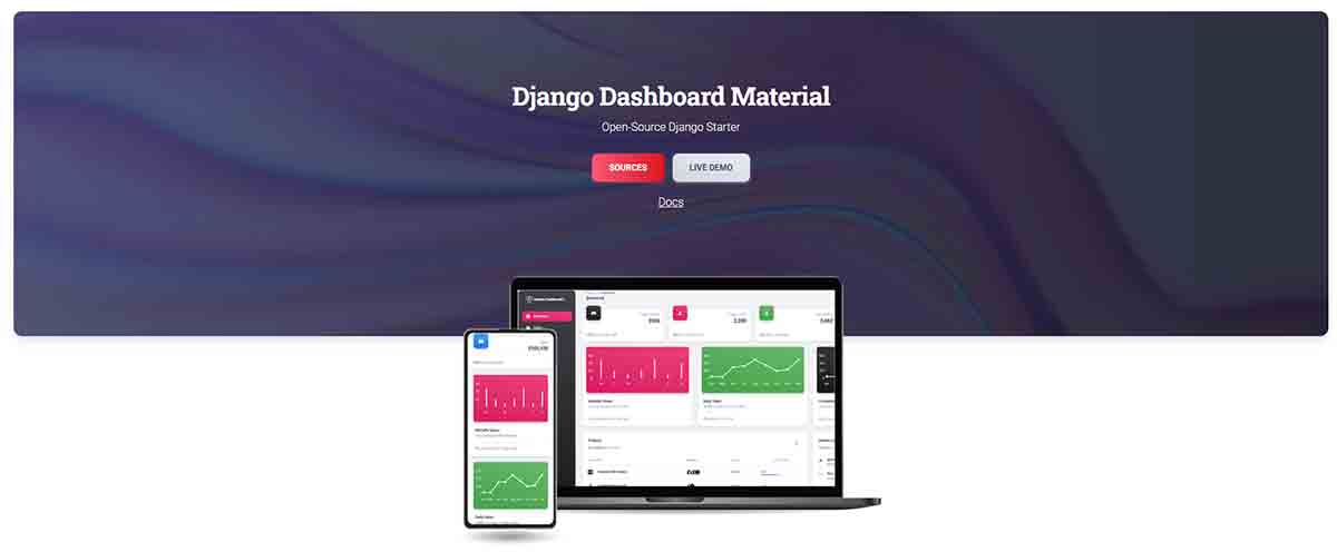 Free Django Template - Material Dashboard Design