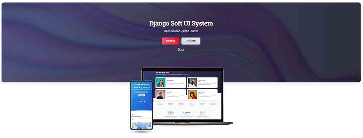 Soft UI Design - Open-Source Django Template