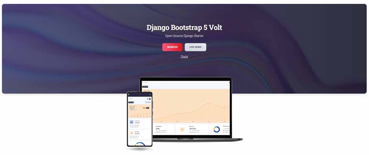 Django Volt Dashboard - Open-Source Bootstrap 5 Starter