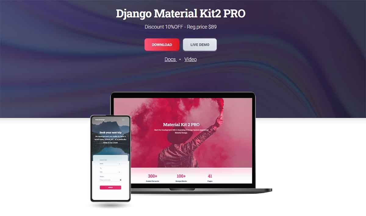 Django Material Kit - Premium Seed project