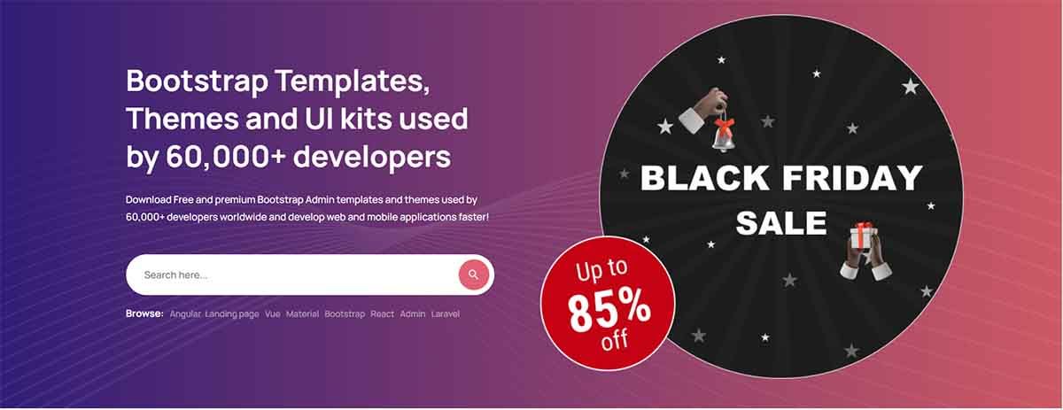 BootstrapDash Black Friday - 85%Off 