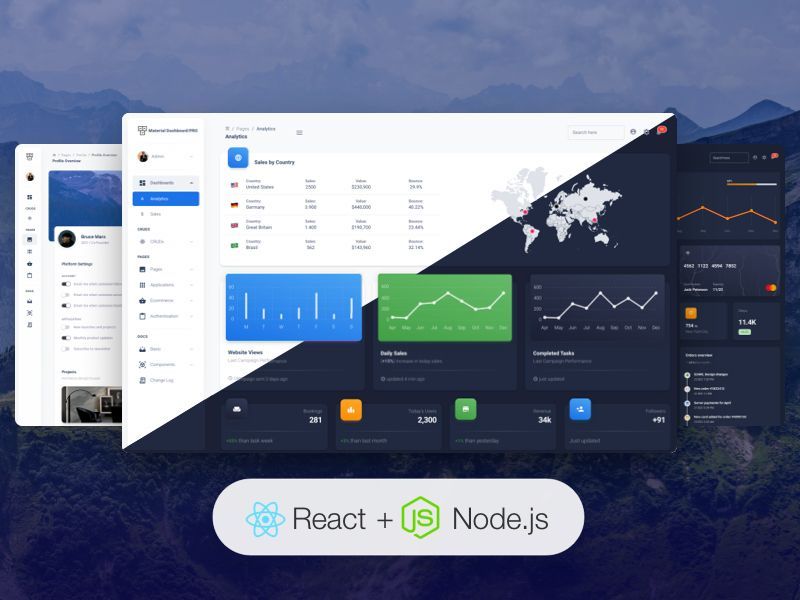 Material Dashboard React Nodejs - by Creative-Tim