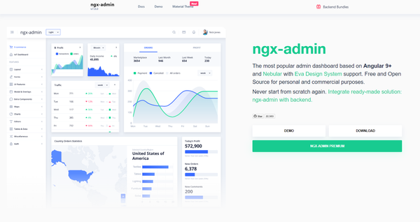 Npx-Admin - Free Angular Dashboard (open-source product)