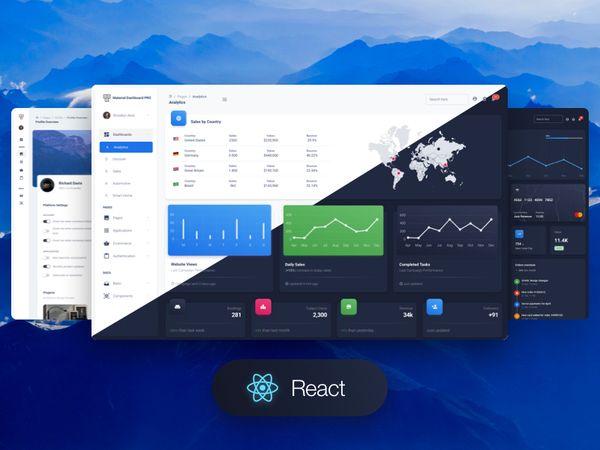 Material Dashboard 2 PRO React is our newest premium MUI Admin Template based on React.