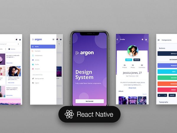 Argon React Native - Open-Source Template from Creative-Tim