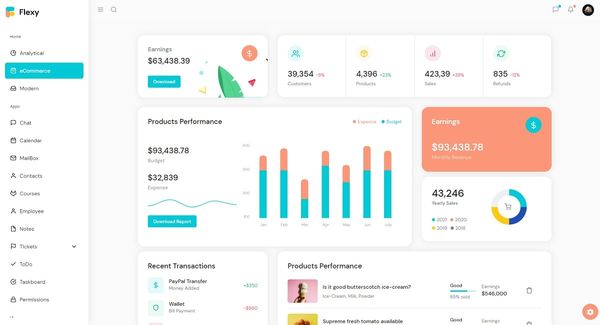 Flexy Material Angular - Premium Template from WrapPixel