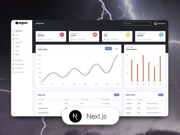 NextJS Argon Dashboard - Open-Source Template by Creative-Tim