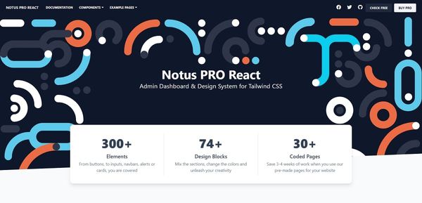 Notus PRO React - Premium UI Kit Built with Tailwind.