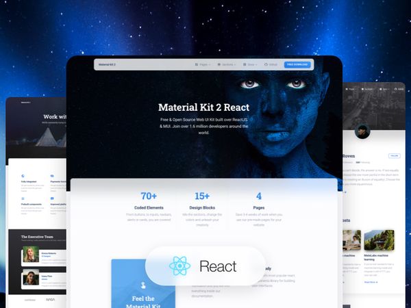 Material Kit 2 React - Open-Source React Template by Creative-Tim