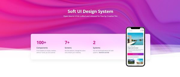 Soft UI Design System - Open-Source UI Kit from Creative-Tim