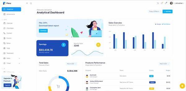 Flexy Bootstrap 5 - Premium Dashboard Template