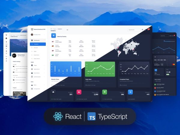 Material Dashboard PRO React TS - Premium Template