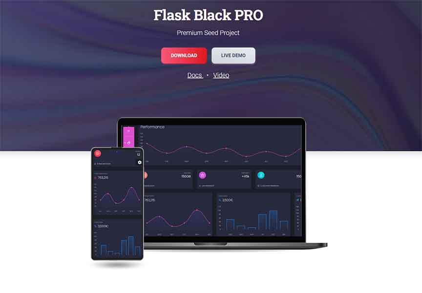 Black Dashboard PRO - Premium Flask Starter