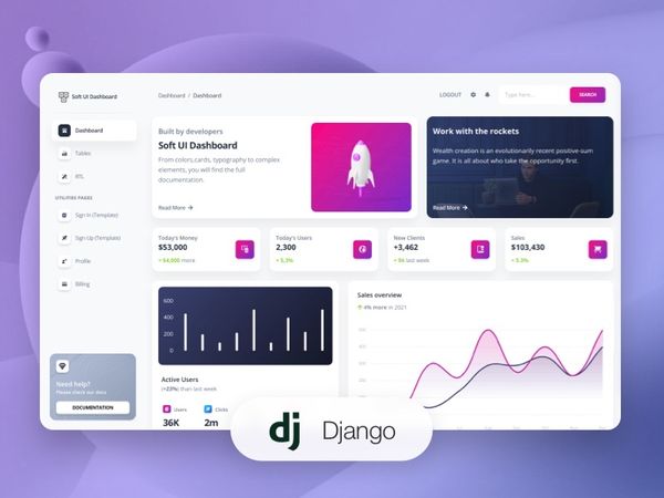 Soft Dashboard - Free Django Starter by Creative-Tim